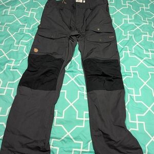 Fjallraven Vidda Men's Black/Grey Pants (Long Inseam) EU Size 54 (37")